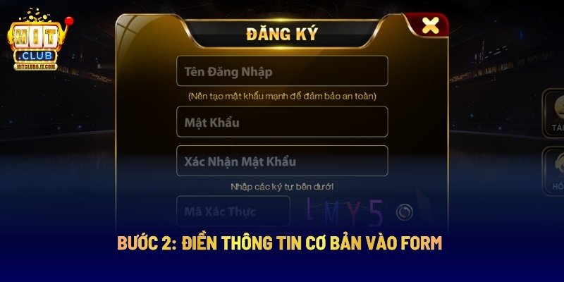 Bước 2: Điền Thông Tin Cơ Bản vào Form
