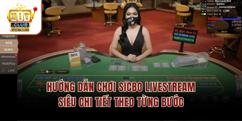 Sicbo Livestream Hitclub – Hình Ảnh 4K & Dealer Tương Tác 1s 3 Hướng dẫn chơi Sicbo Livestream siêu chi tiết theo từng bước