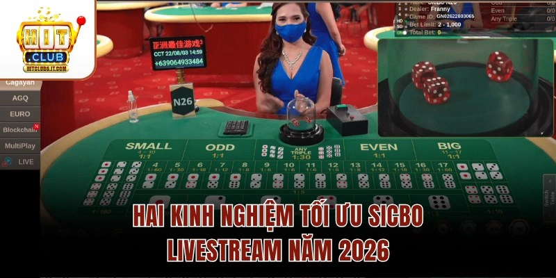 Sicbo Livestream Hitclub – Hình Ảnh 4K & Dealer Tương Tác 1s 4 Hai kinh nghiệm tối ưu Sicbo Livestream năm 2026